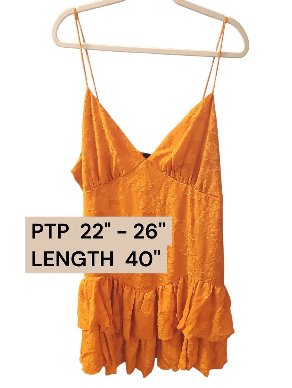 Burnout Floral Ruffle Mini - Picture 11 of 12